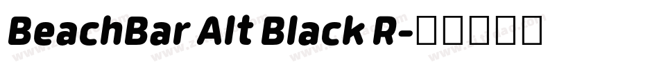 BeachBar Alt Black R字体转换